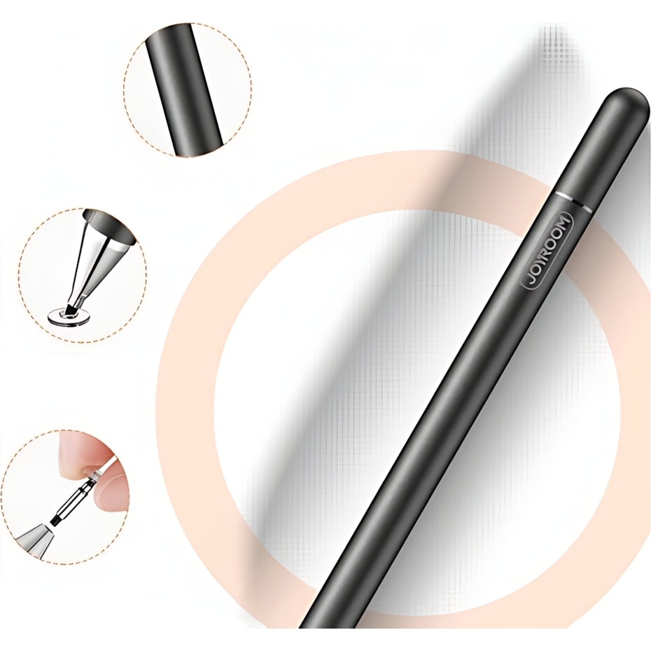 Uniwersalny rysik pasywny, pojemnościowy, stylus do smartfona/tableta, Joyroom JR-BP560S, dla urządzeń mobilnych, czarny