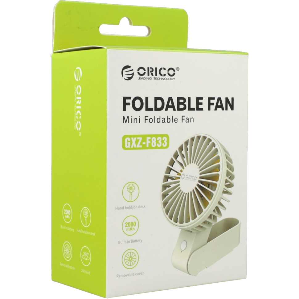 Wiatrak Orico Foldable Fan, 2000mAh, różowy