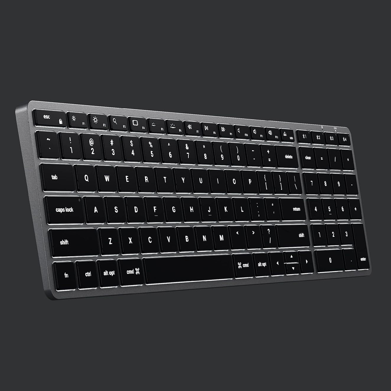 Satechi Slim X2 Bluetooth Backlit Keyboard, czarna