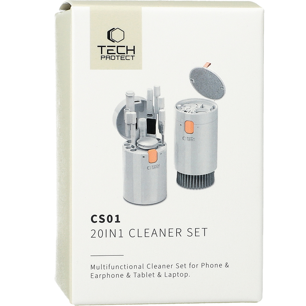 Zestaw do czyszczenia Tech-Protect CS01 Cleaner Set 20w1, biały