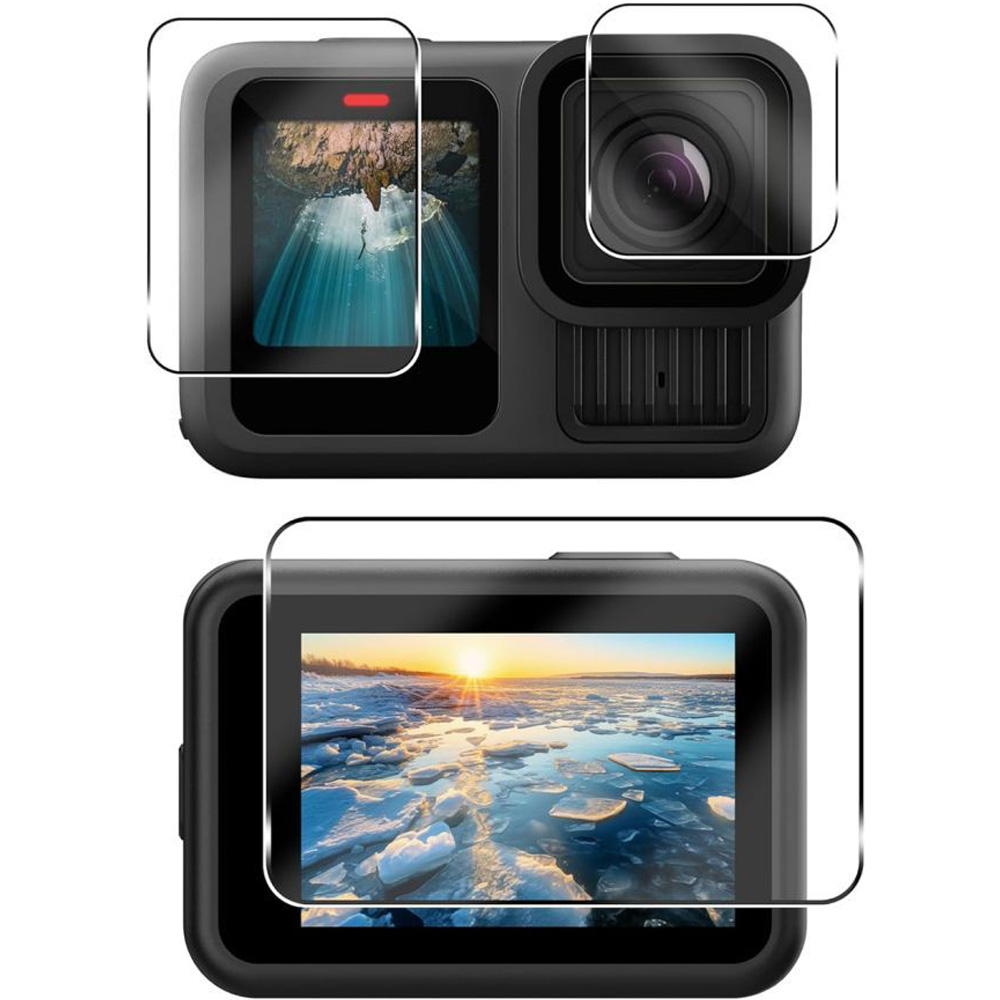 Szkło hartowane Tech-Protect Glass Fit+ do GoPro Hero 12 / 11 / 10 / 9, 6 sztuk