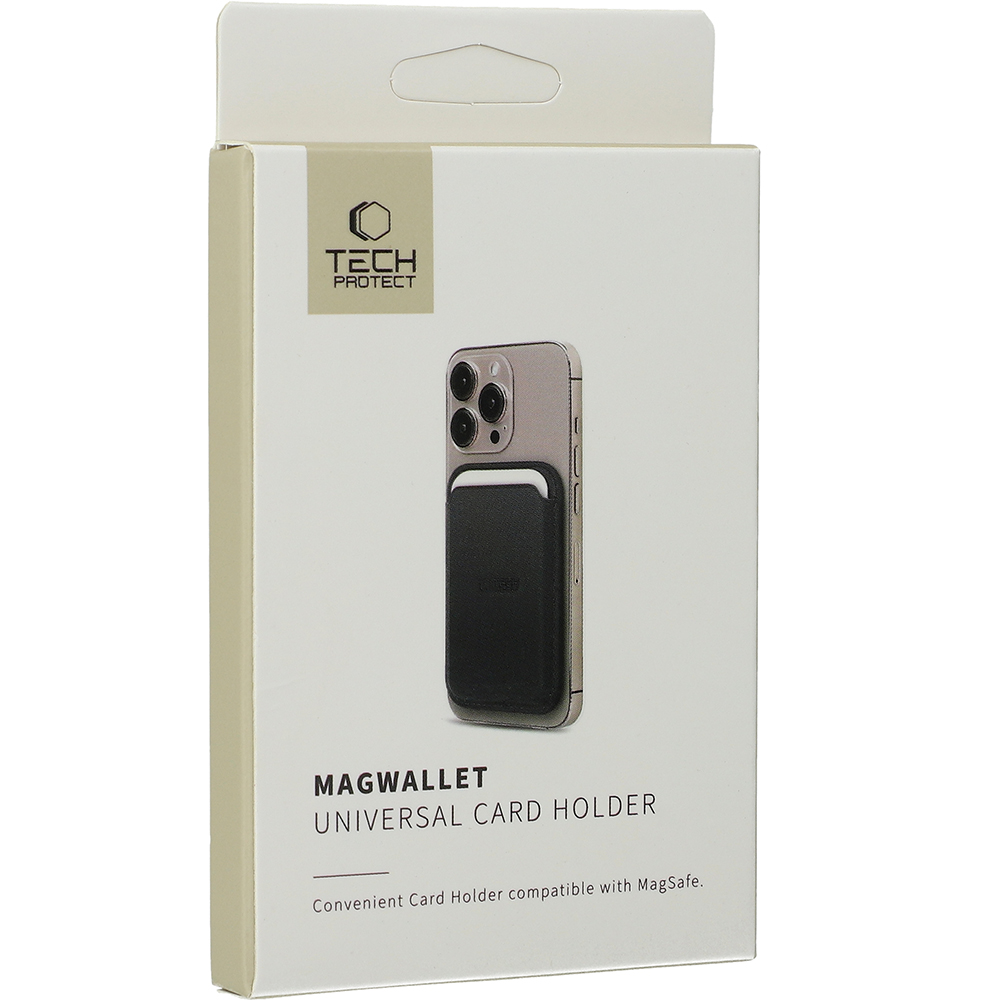 Portfel na karty Tech-Protect MagWallet do iPhone 16/15/14/13/12, czarny