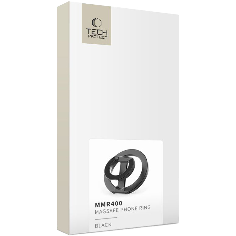 Tech-Protect MMR-400, magnetyczny uchwyt, wygodny chwyt, obsługa jedną ręką, kompatybilność MagSafe, czarne