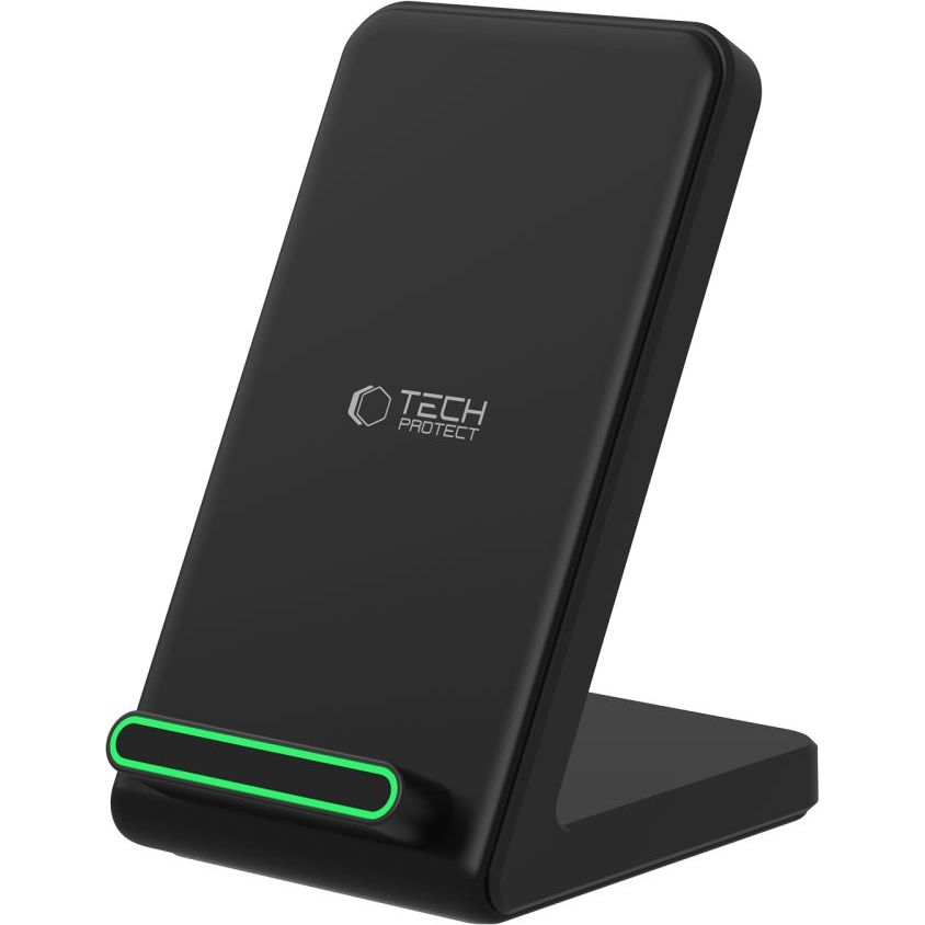 Ładowarka indukcyjna Tech-Protect Qi15W A40 Wireless Charger, czarna.