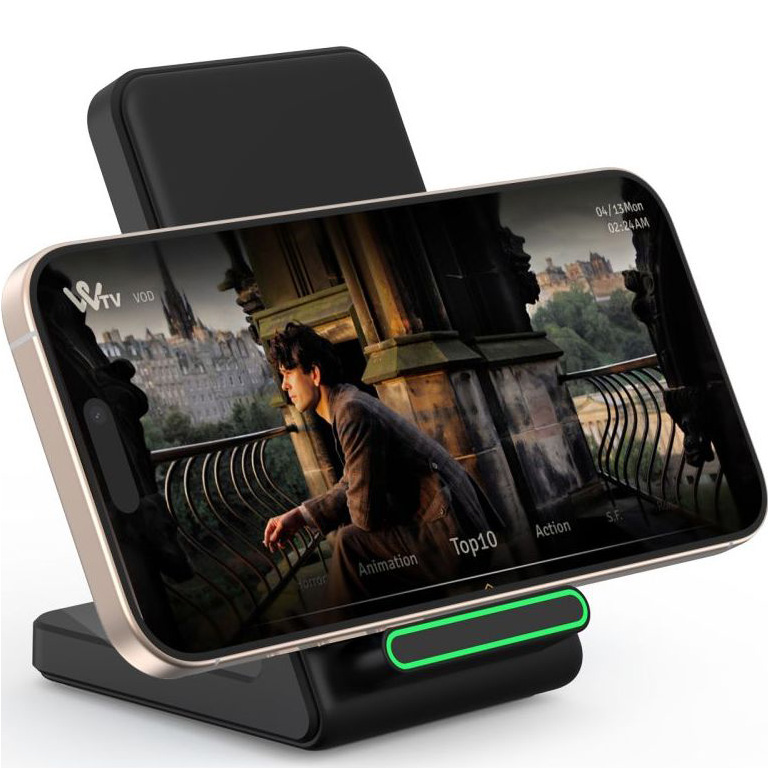 Ładowarka indukcyjna Tech-Protect Qi15W A40 Wireless Charger, czarna.