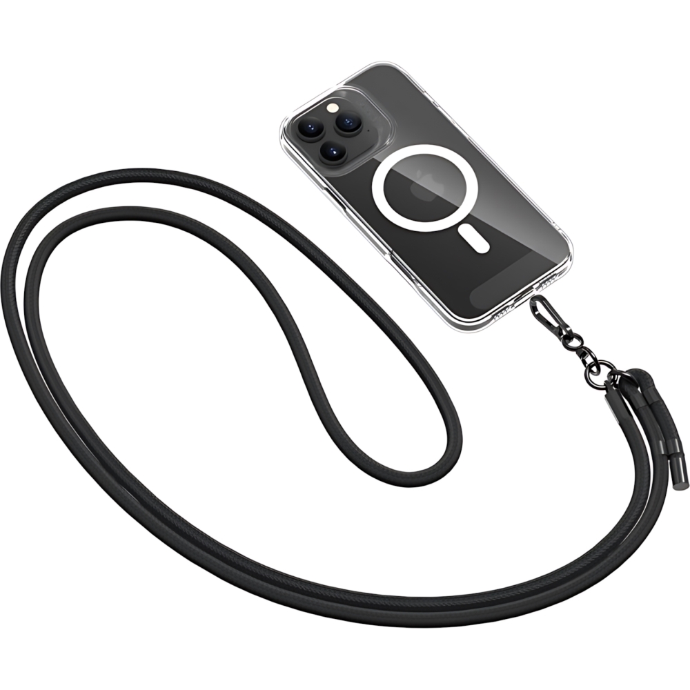 Uniwersalna smycz strap crossbody do telefonu Tech Protect C1S, czarny. 