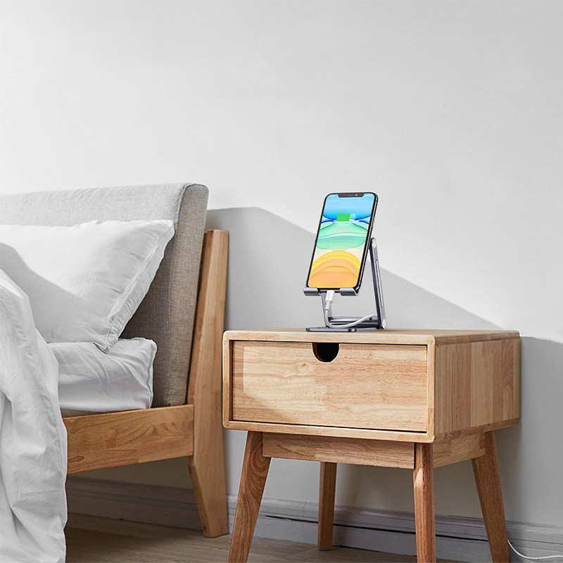 Uchwyt, podstawka, stojak biurkowy Ugreen na telefon / tablet, szary