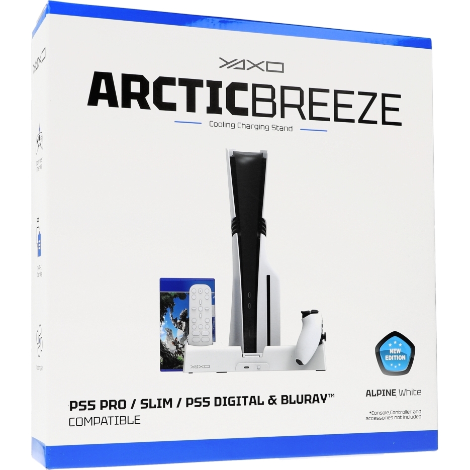 Stacja chłodząca / ładująca do PS5 / Pro / Slim YAXO Arctic Breeze, biała