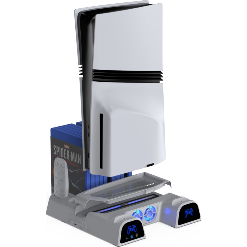 Stacja chłodząca / ładująca do PS5 / Pro / Slim YAXO Arctic Breeze, biała