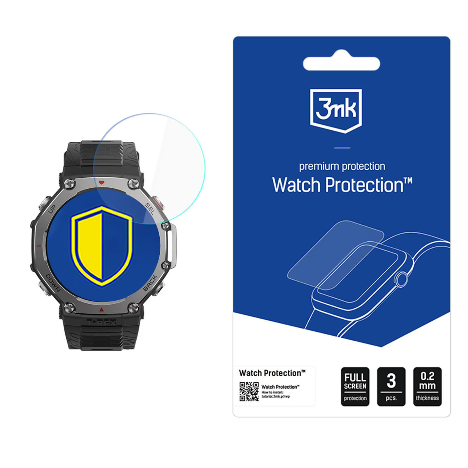 RosMank Cover Compatibile con Amazfit T-Rex 3, Custodia Protettiva in TPU Solido Compatibile con Amazfit T-Rex 3 Accessori per orologi, Nero