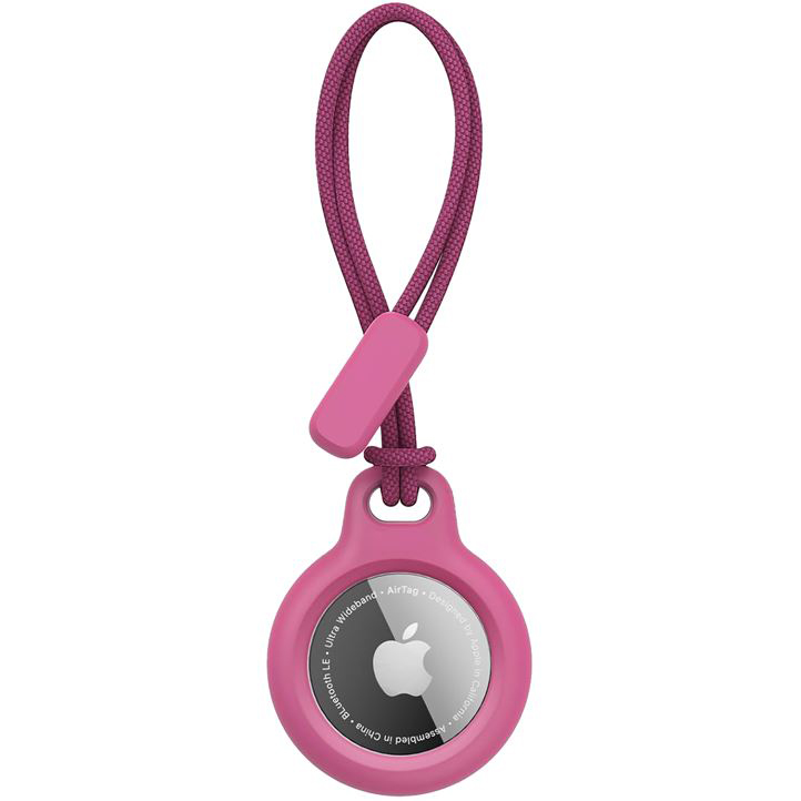Mobile Origin Airtag Loop Case Holder A1, solidne etui montaż beznarzędziowy wygodne akcesoria codzienne, różowe