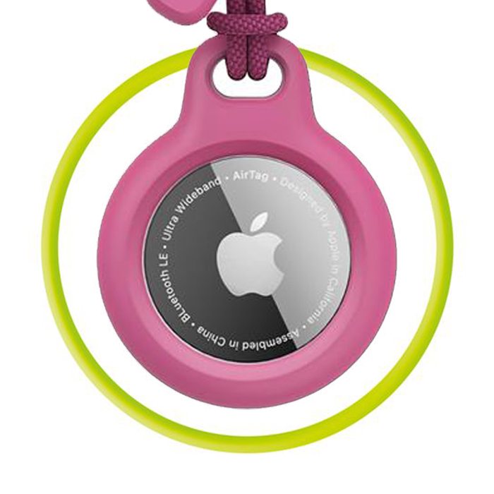 Mobile Origin Airtag Loop Case Holder A1, praktyczna pętla bezpieczeństwa wygodne użytkowanie codzienność, różowe