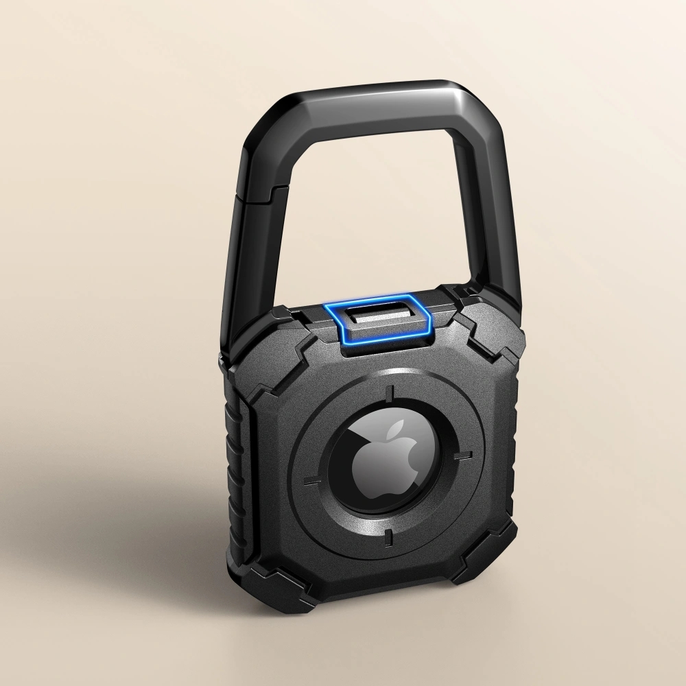 Tech-Protect Kevlar, szybki i prosty montaż etui Airtag, praktyczne, czarny