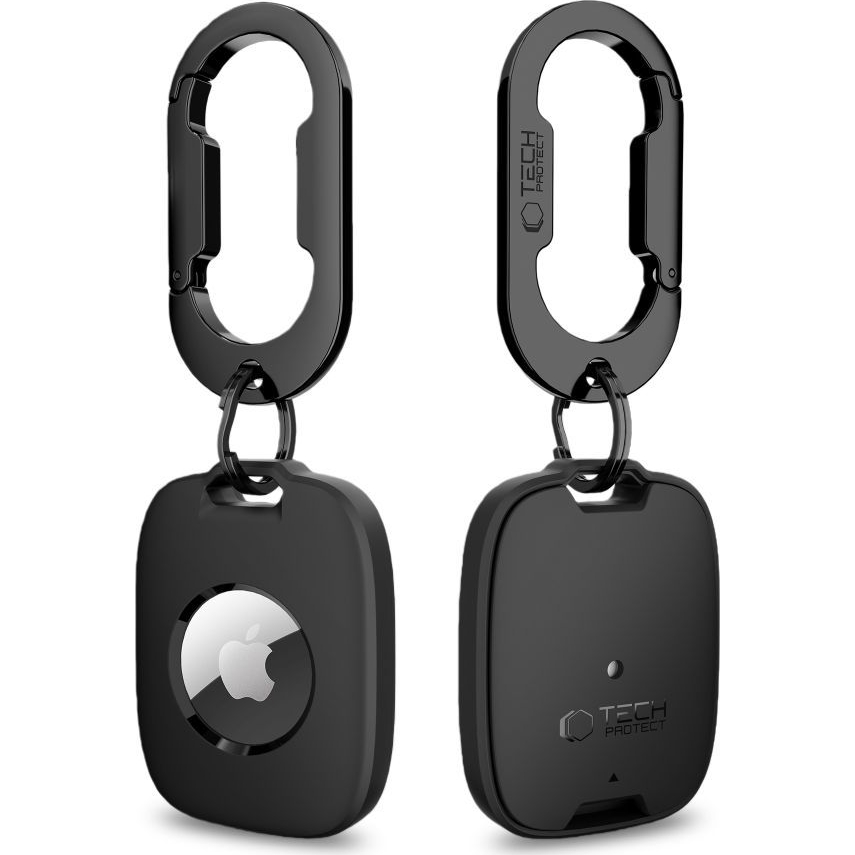 Etui / karabińczyk Tech-Protect Velar do Apple AirTag, czarne
