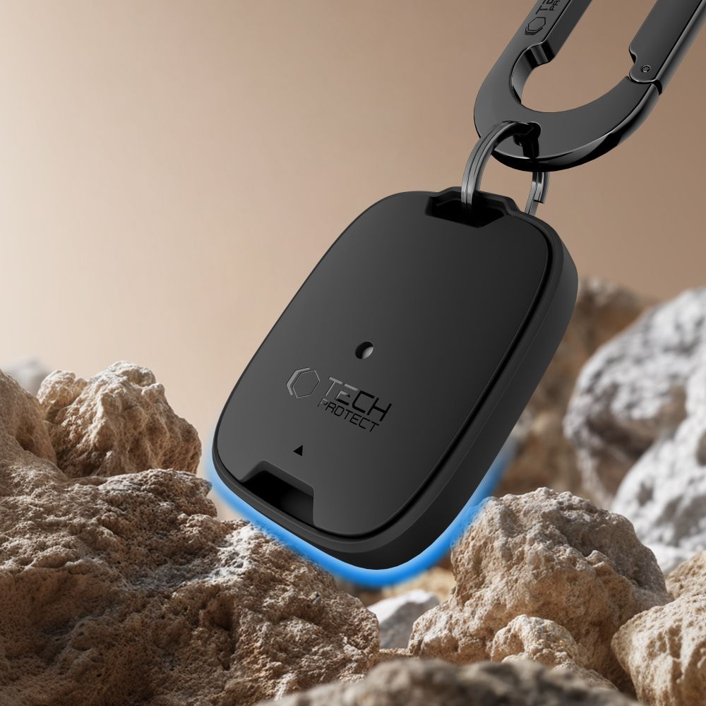 Etui / karabińczyk Tech-Protect Velar do Apple AirTag, czarne