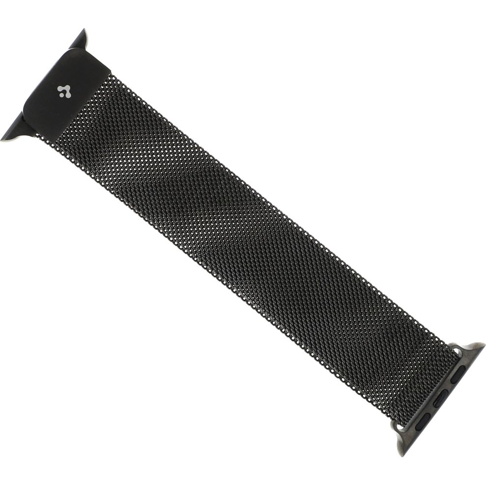 Armband für Apple Watch 41/40/38mm, Spigen Metal Fit, Graphitgrau