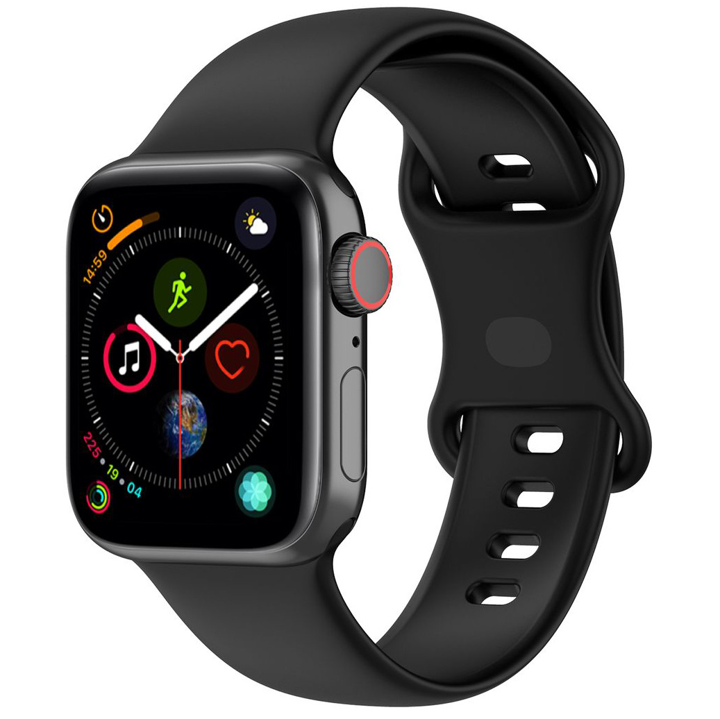 Armband für Apple Watch 38/40/41/42 mm, Bizon Strap Watch Silicone S