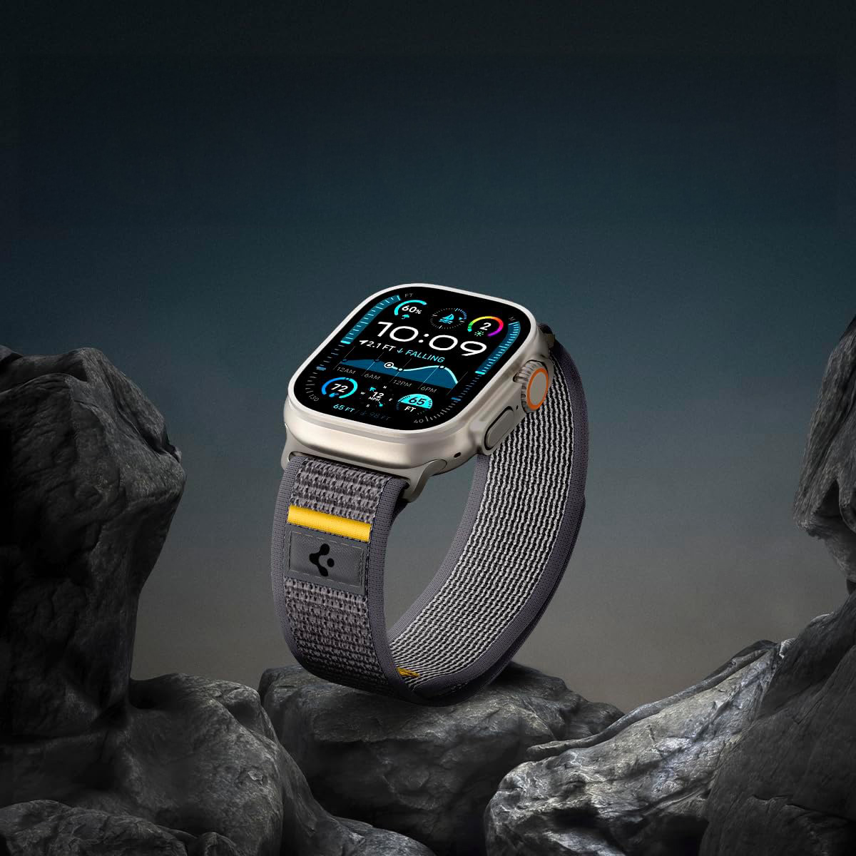 Pasek Spigen Athlex Air do Apple Watch 49/46/45/44 mm, szary