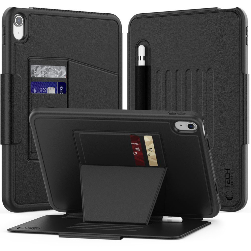 Etui z klapką Tech-Protect SC Pen Armor do iPad 11 / 10 gen. 2025 / 2022, czarne