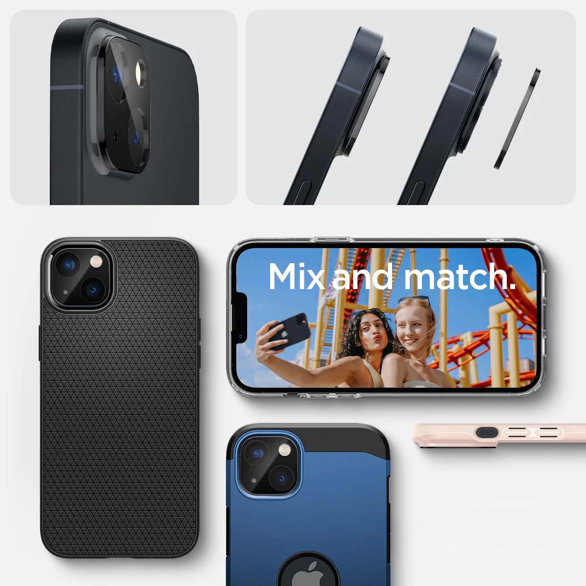 Glas für die Kamera Spigen Glas.tR Optik 2-Pack für iPhone 14 / 14 Plus