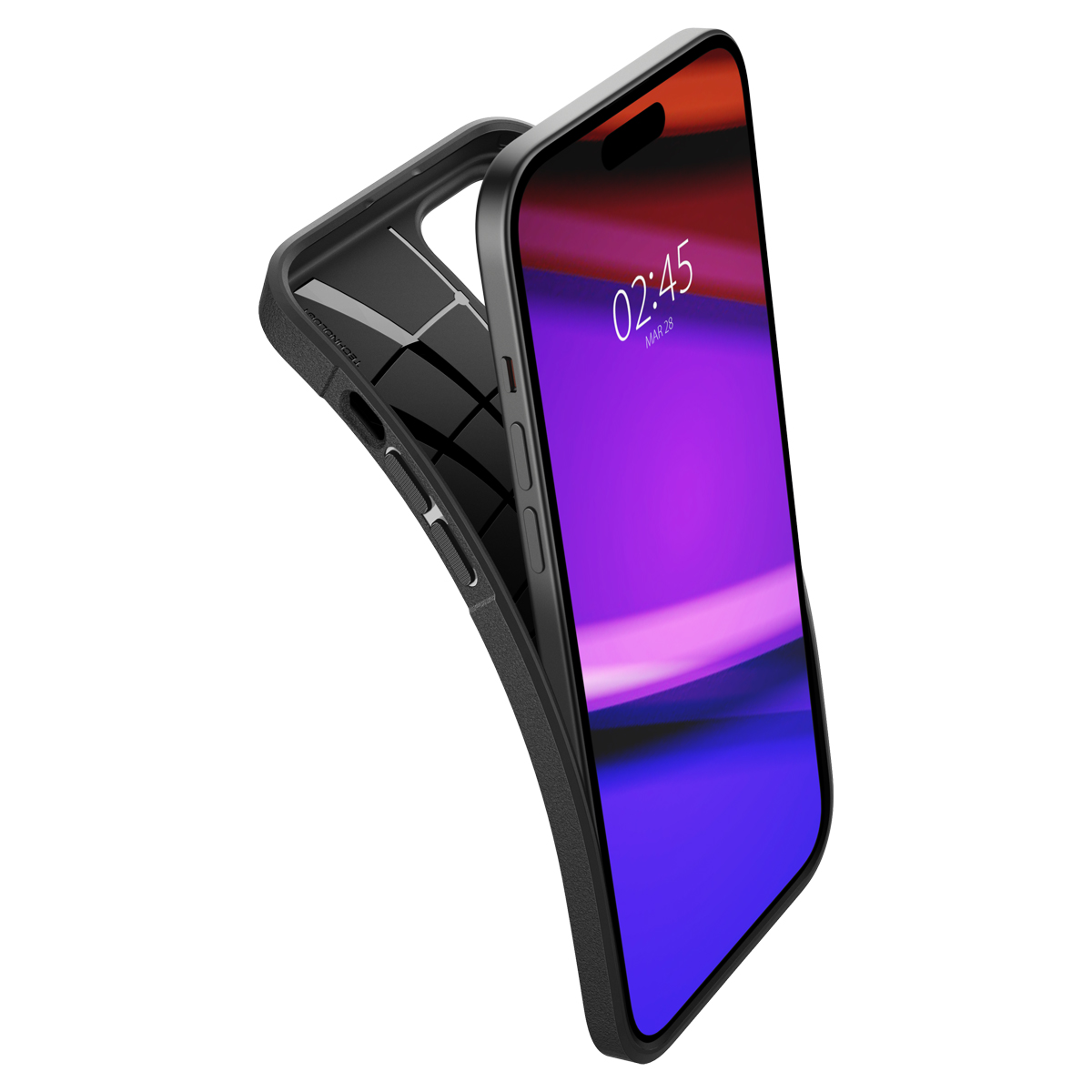 Schutzhülle Spigen Core Armor für Apple iPhone 15 Plus, Schwarz