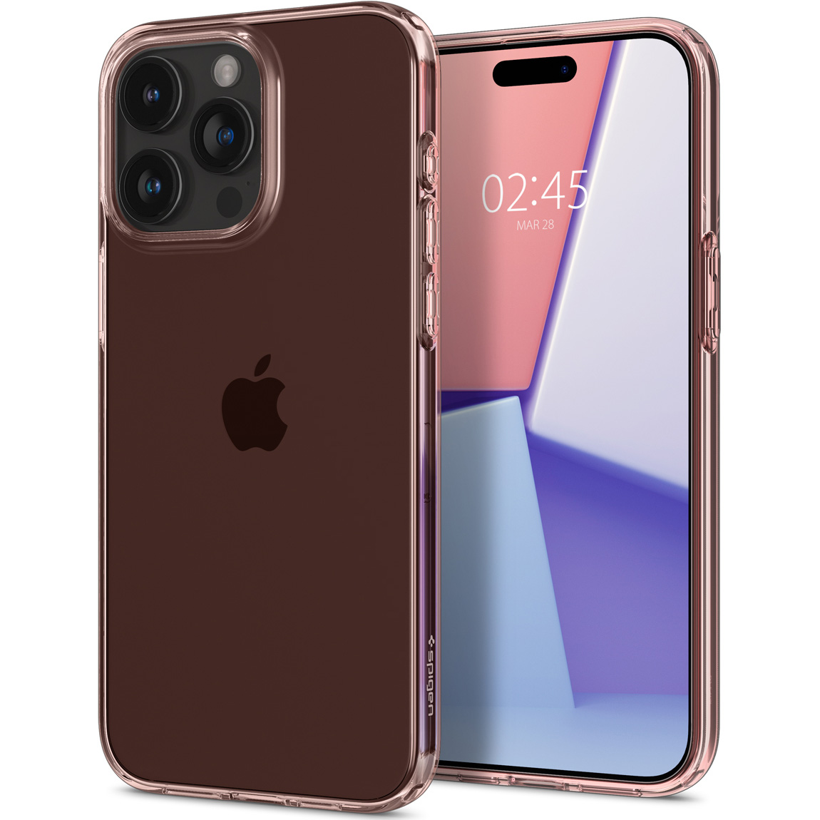 Schutzhülle Spigen Crystal Flex für Apple iPhone 15 Pro Max, Rosa