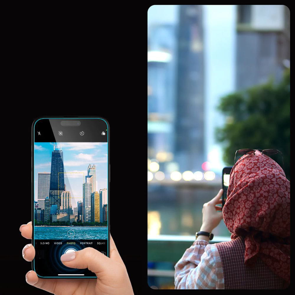 Glas für die Schutzhülle Spigen Glas.tR EZ Fit 1-Pack für Apple iPhone 15 Pro