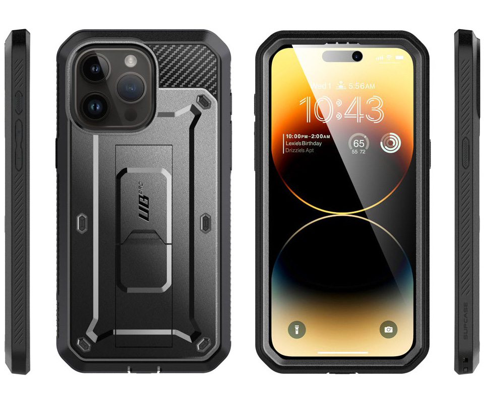 Schutzhülle Supcase Unicorn Beetle Pro für iPhone 15 Pro, Schwarz
