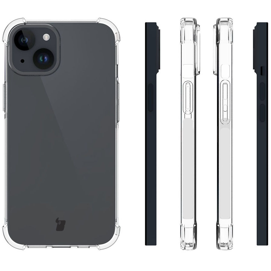 Hülle Bizon Case Clear + 2x Glas + Kameraschutz