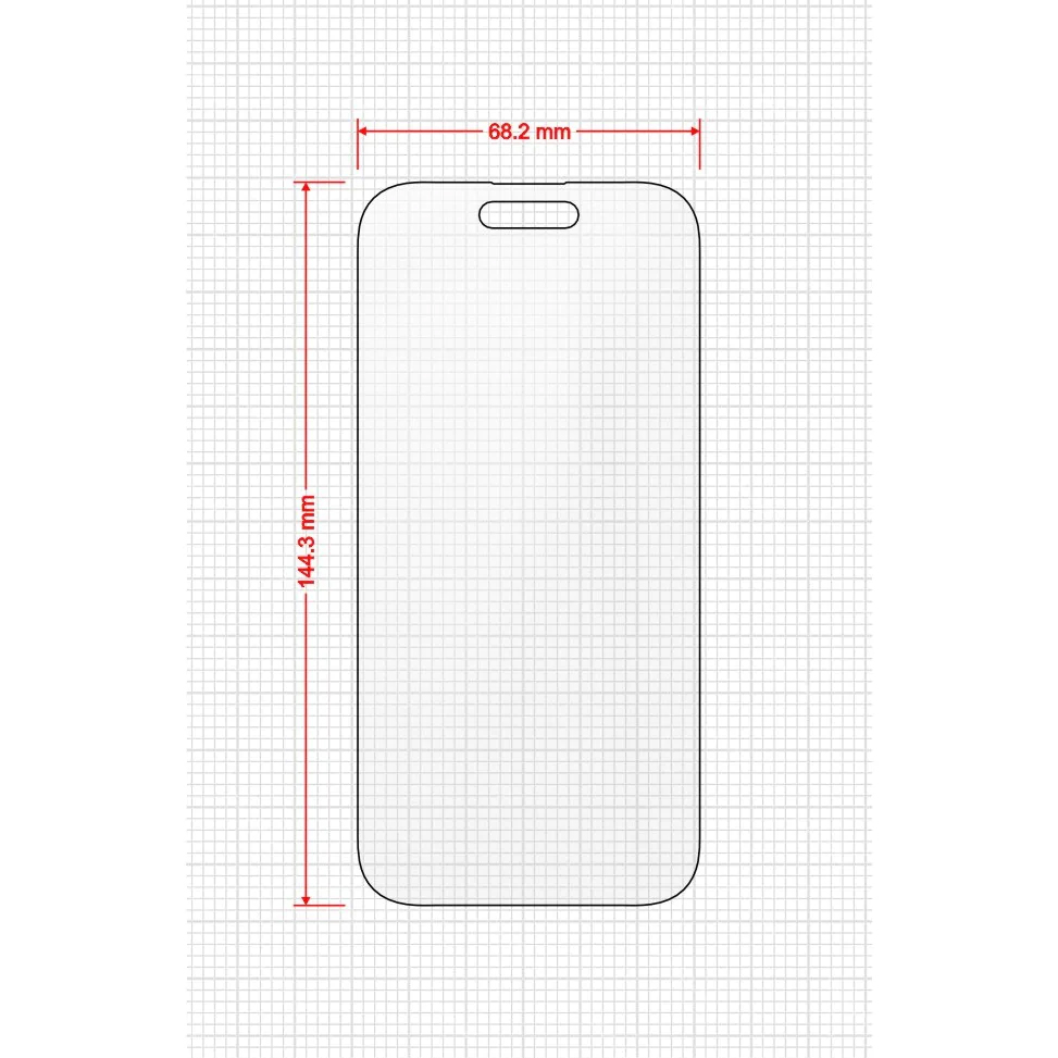 Folia matowa z aplikatorem na ekran Grizz MatteScreen Easy do Apple iPhone 15