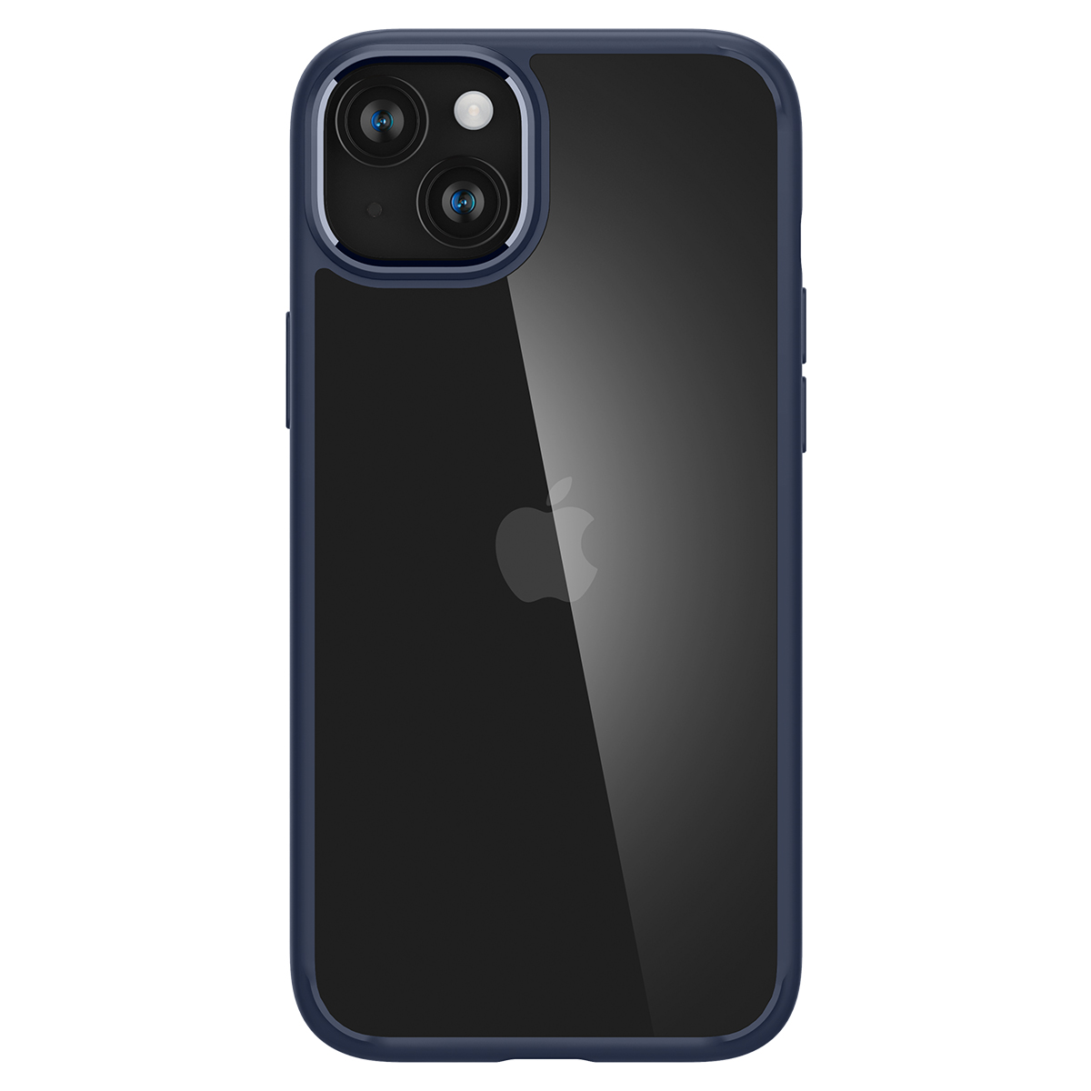 Schutzhülle Spigen Ultra Hybrid für Apple iPhone 15, Transparent-Dunkelblau