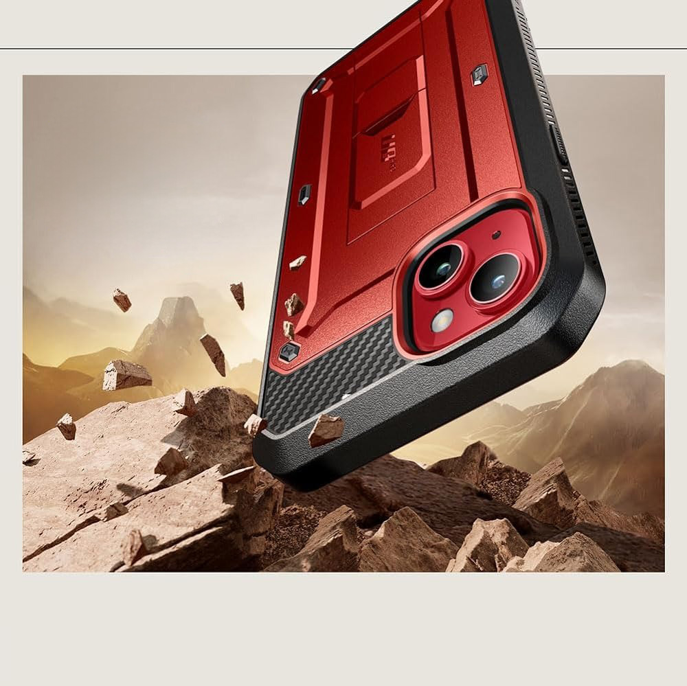 Schutzhülle Supcase Unicorn Beetle Pro für iPhone 15, Rot