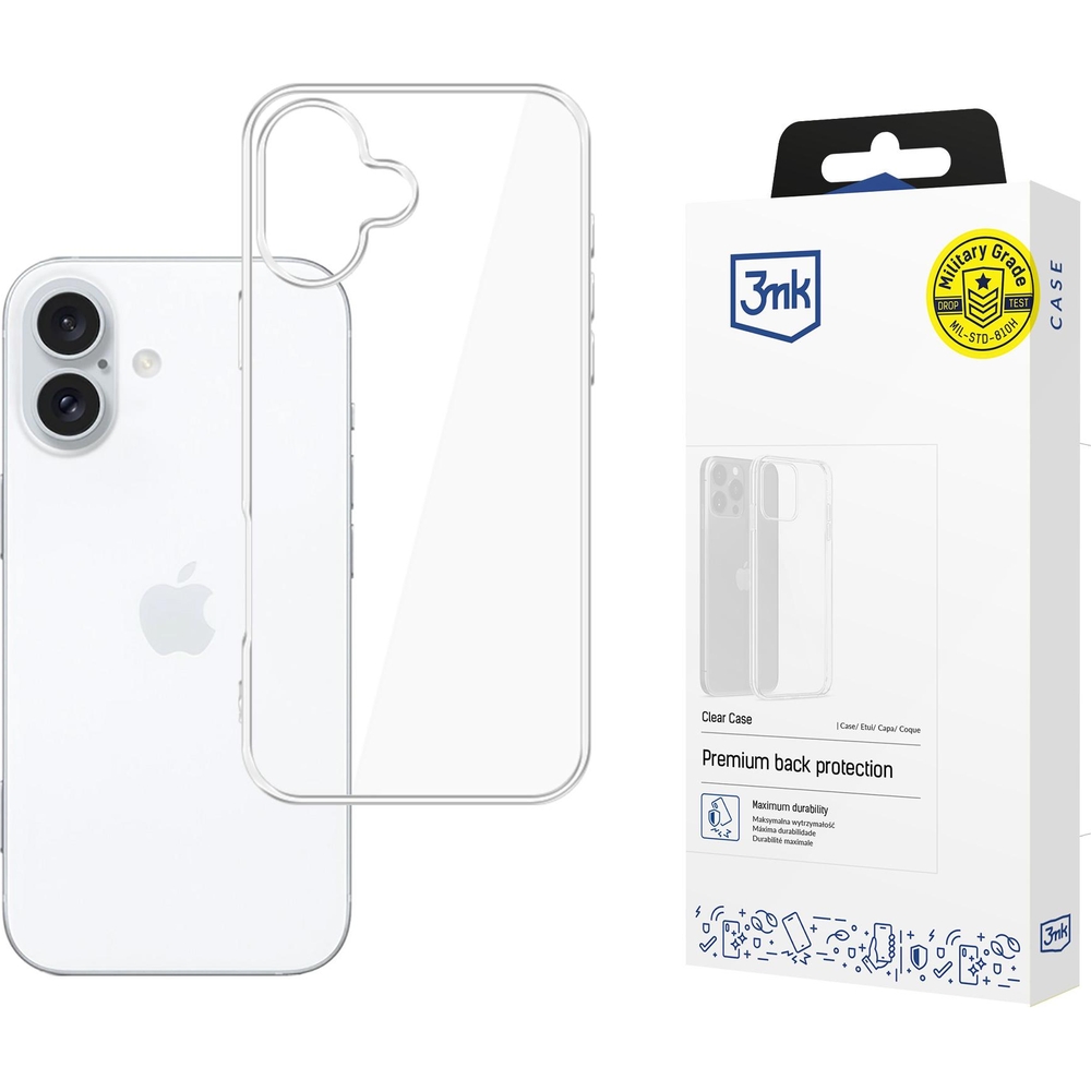 Etui 3mk Clear Case do Apple iPhone 16 Plus, przezroczyste