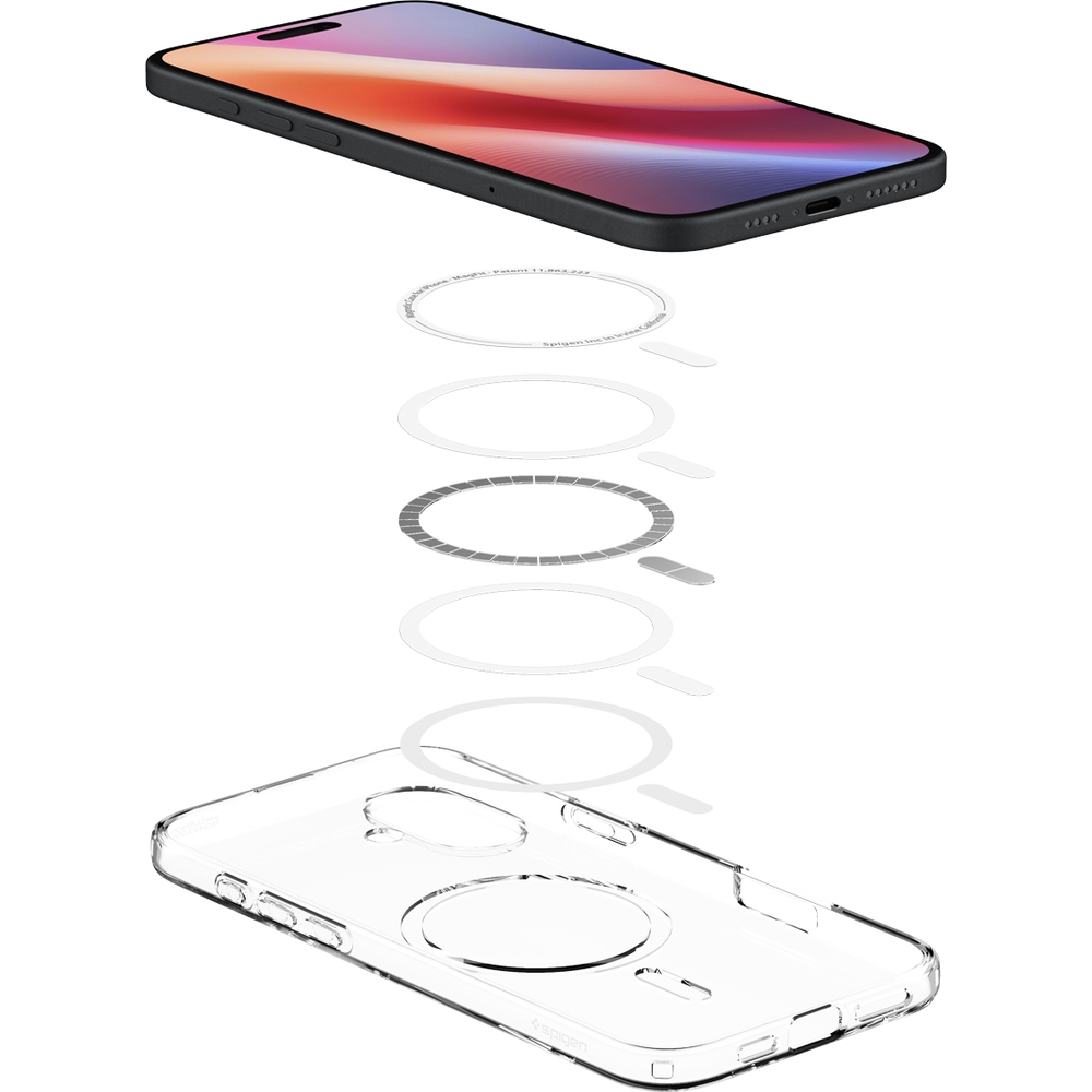 Etui Spigen Liquid Crystal Mag MagSafe do Apple iPhone 16 Plus, przezroczyste