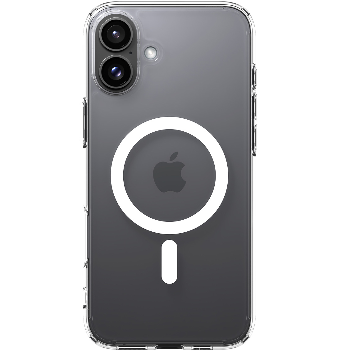 Etui Spigen Ultra Hybrid Mag z MagSafe do Apple iPhone 16 Plus, przezroczysto-białe