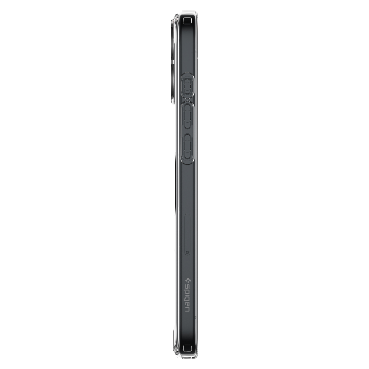 Etui Spigen Ultra Hybrid Mag z MagSafe do Apple iPhone 16 Plus, przezroczysto-białe