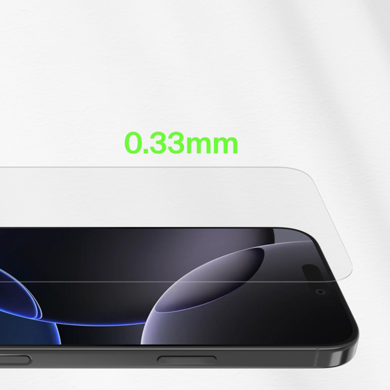 Oryginalne szkło hartowane firmy Belkin z serii ScreenForce TemperedGlass AntiMicrobial Treated dla iPhone 16 Pro Max
