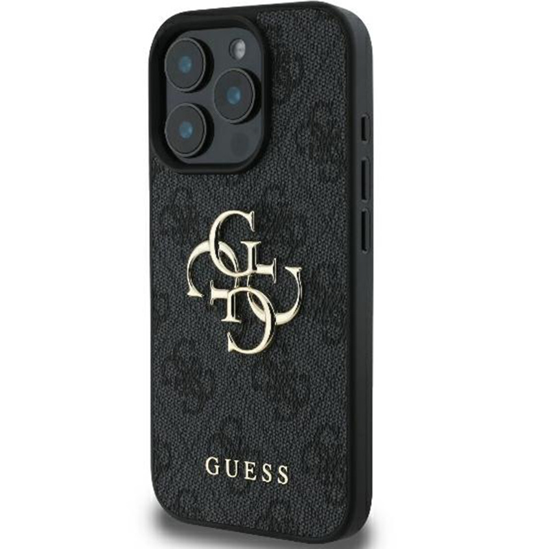 Etui Guess Hardcase 4G Big Metal Logo do iPhone 16 Pro Max, czarne