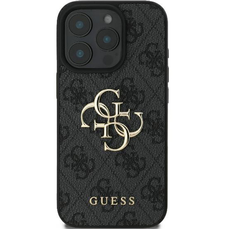 Etui Guess Hardcase 4G Big Metal Logo do iPhone 16 Pro Max, czarne