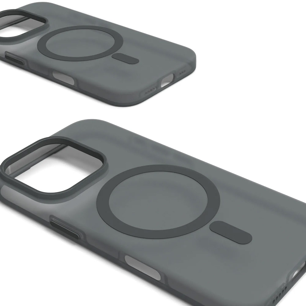 Etui Puro Daylight Mag do MagSafe do Apple iPhone 16 Pro Max, czarne półprzezroczyste.