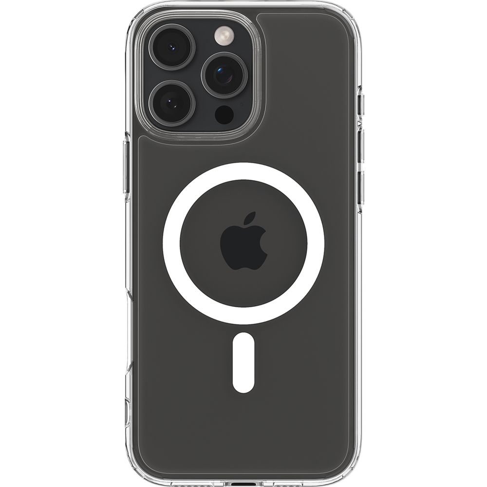 Etui Spigen Crystal Hybrid Mag z MagSafe do Apple iPhone 16 Pro Max, przezroczysto-białe