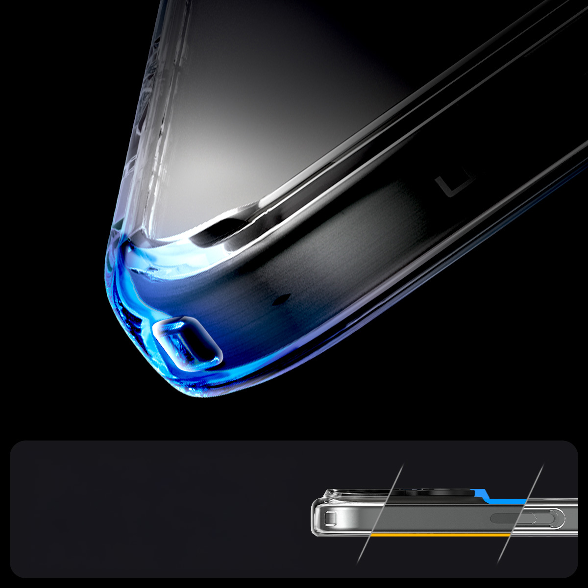 Etui Spigen Crystal Hybrid Mag z MagSafe do Apple iPhone 16 Pro Max, przezroczysto-białe