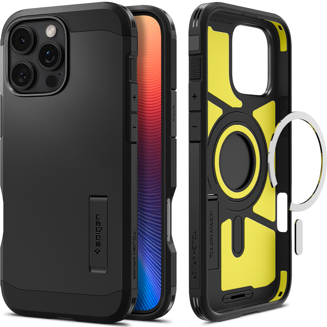 Etui Spigen Tough Armor Mag MagSafe do Apple iPhone 16 Pro Max, czarne