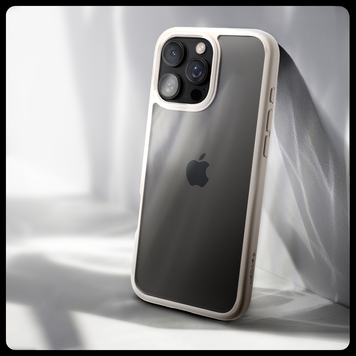 Etui Spigen Ultra Hybrid do Apple iPhone 16 Pro Max, przezroczysto-beżowe