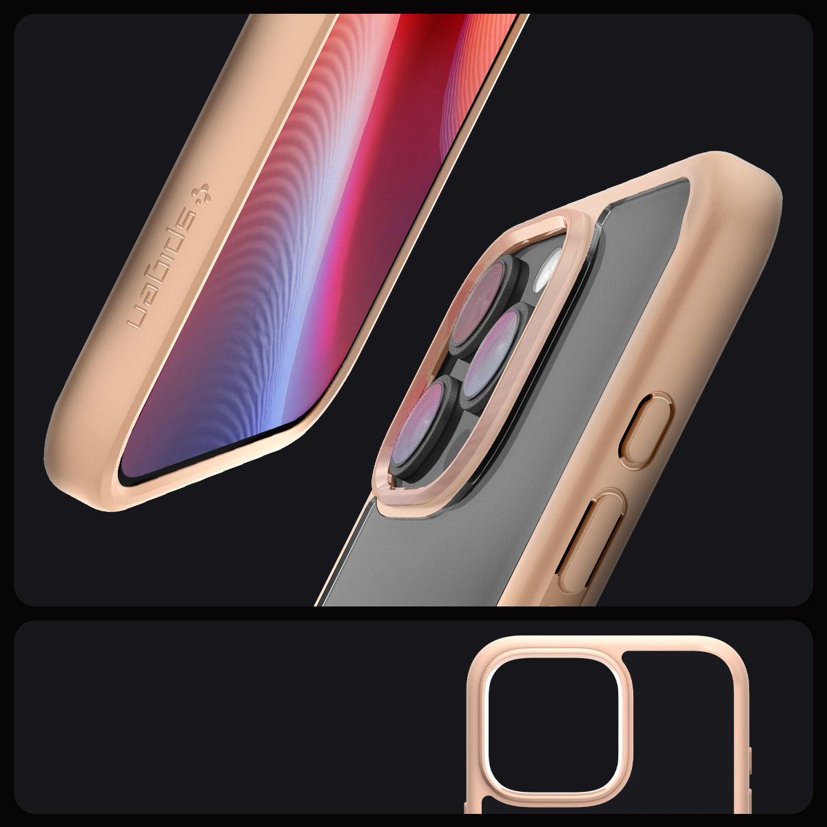 Etui Spigen Ultra Hybrid do Apple iPhone 16 Pro Max, przezroczysto-różowe