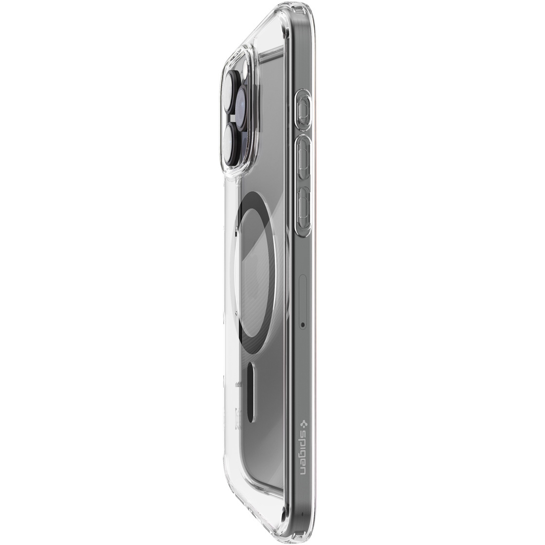 Etui Spigen Ultra Hybrid Mag z MagSafe do Apple iPhone 16 Pro Max, przezroczysto-szare