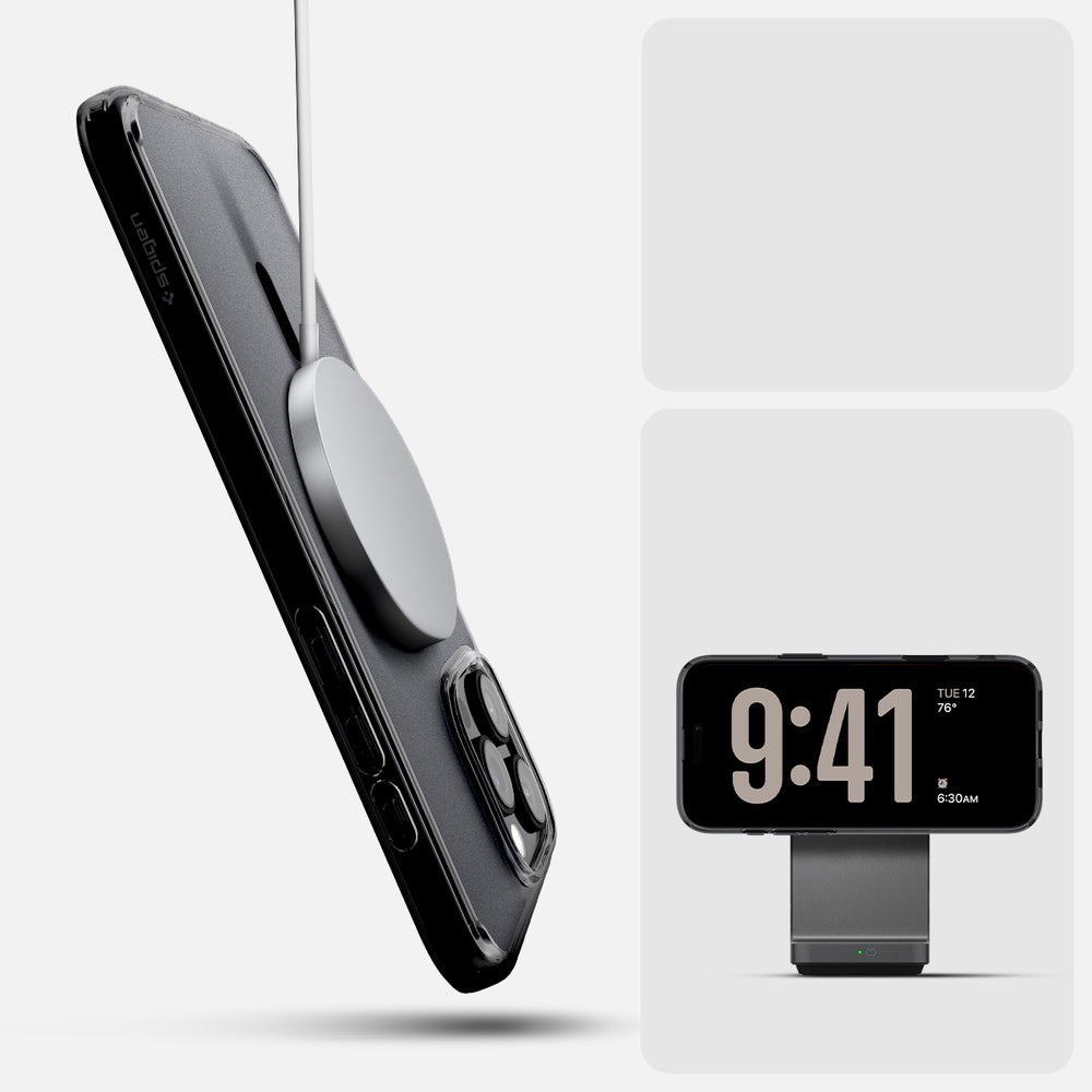 Etui Spigen Ultra Hybrid T Mag z MagSafe do Apple iPhone 16 Pro Max, półprzezroczysto-czarne