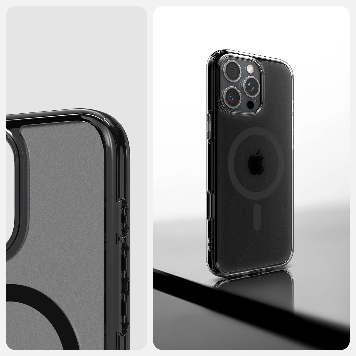 Etui Spigen Ultra Hybrid T Mag z MagSafe do Apple iPhone 16 Pro Max, półprzezroczysto-czarne
