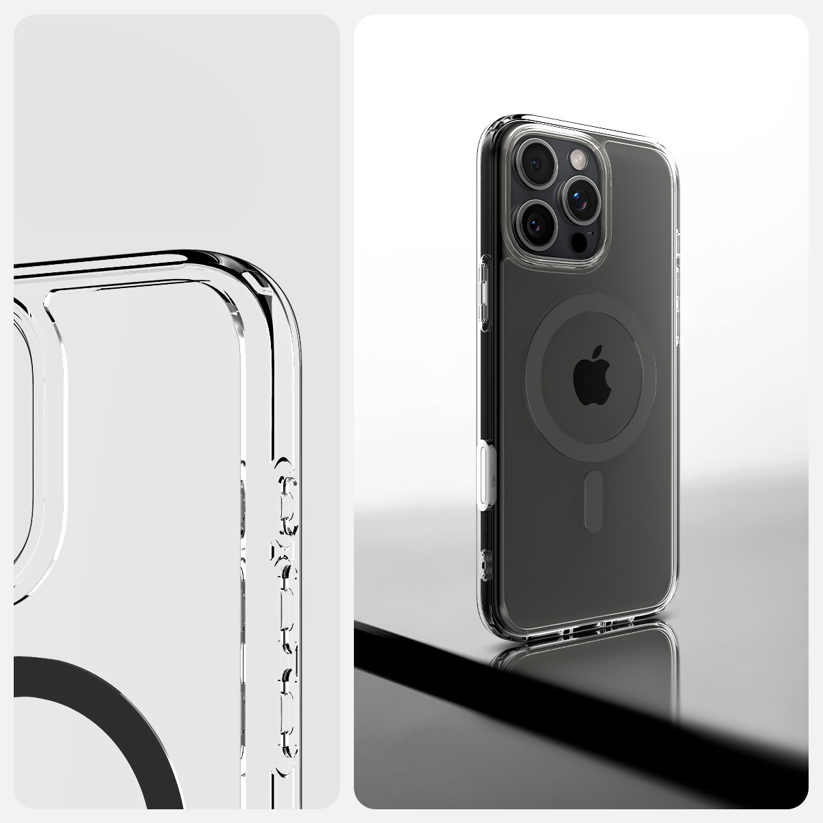 Etui Spigen Ultra Hybrid T Mag z MagSafe do Apple iPhone 16 Pro Max, przezroczysto-szare