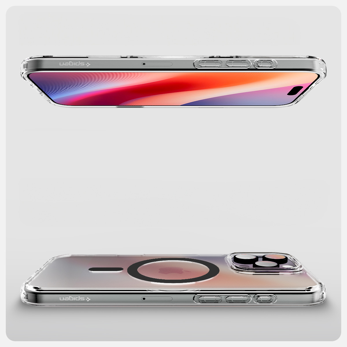 Etui Spigen Ultra Hybrid T Mag z MagSafe do Apple iPhone 16 Pro Max, przezroczysto-szare